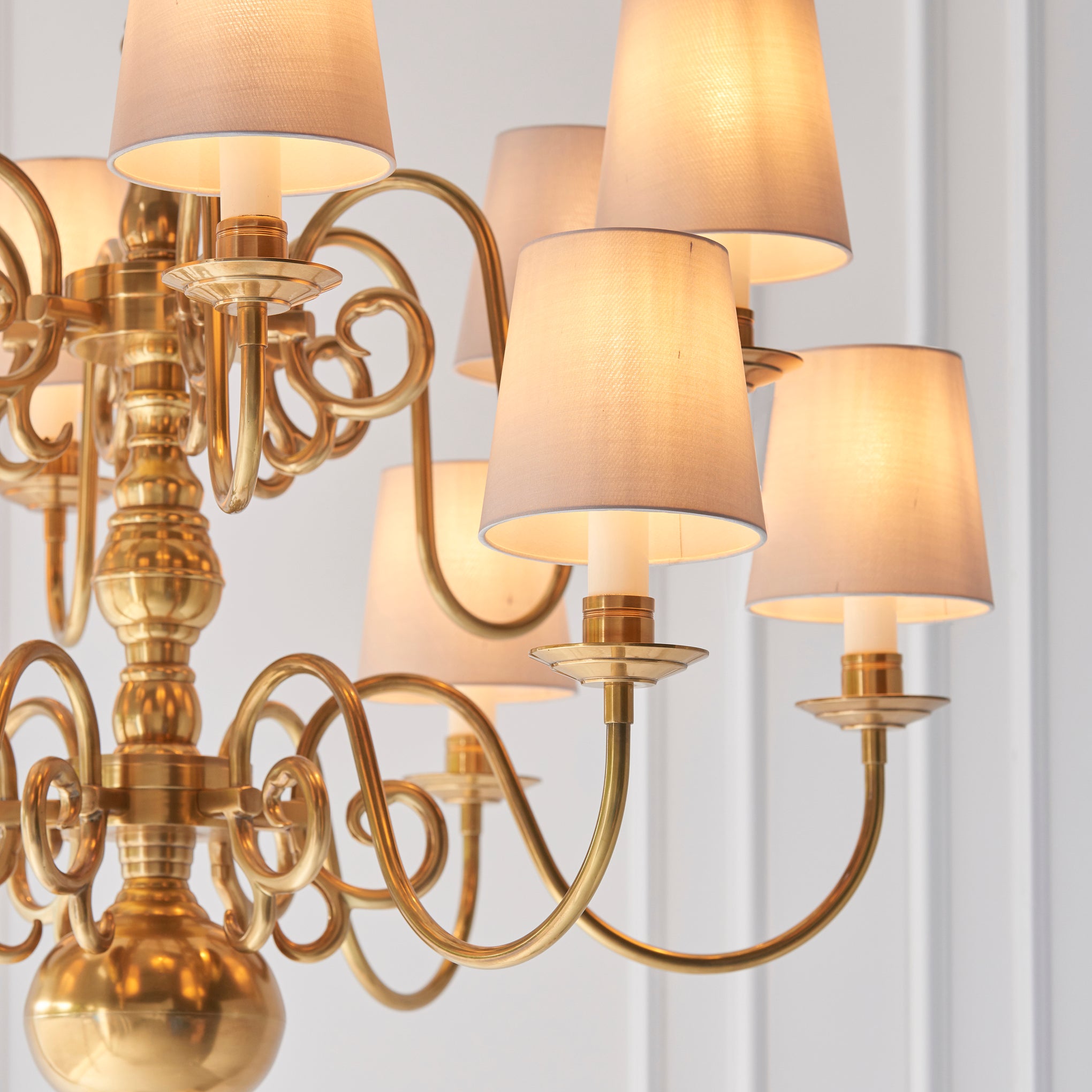 Chamberlain 12 Light Solid Brass Candle Chandelier – Lush Chandeliers